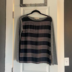 LOFT Striped Blouse